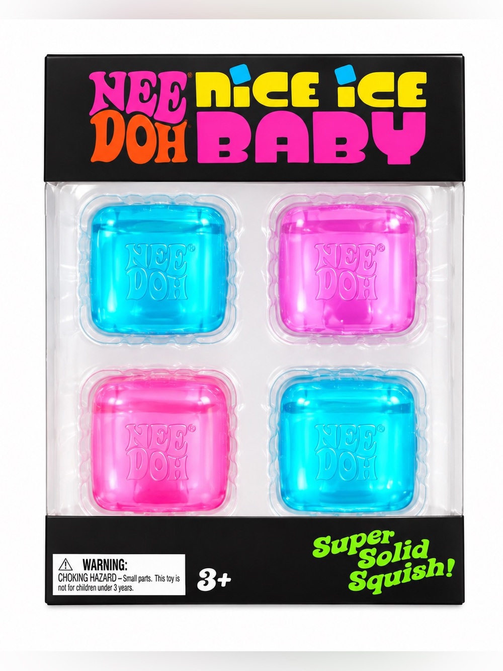 Schylling NeeDoh Nice Ice Baby 4-Pack NEW